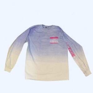 Vintage Breckenridge Colorado Rocky Mountains Ombré Long Sleeve Tee Medium